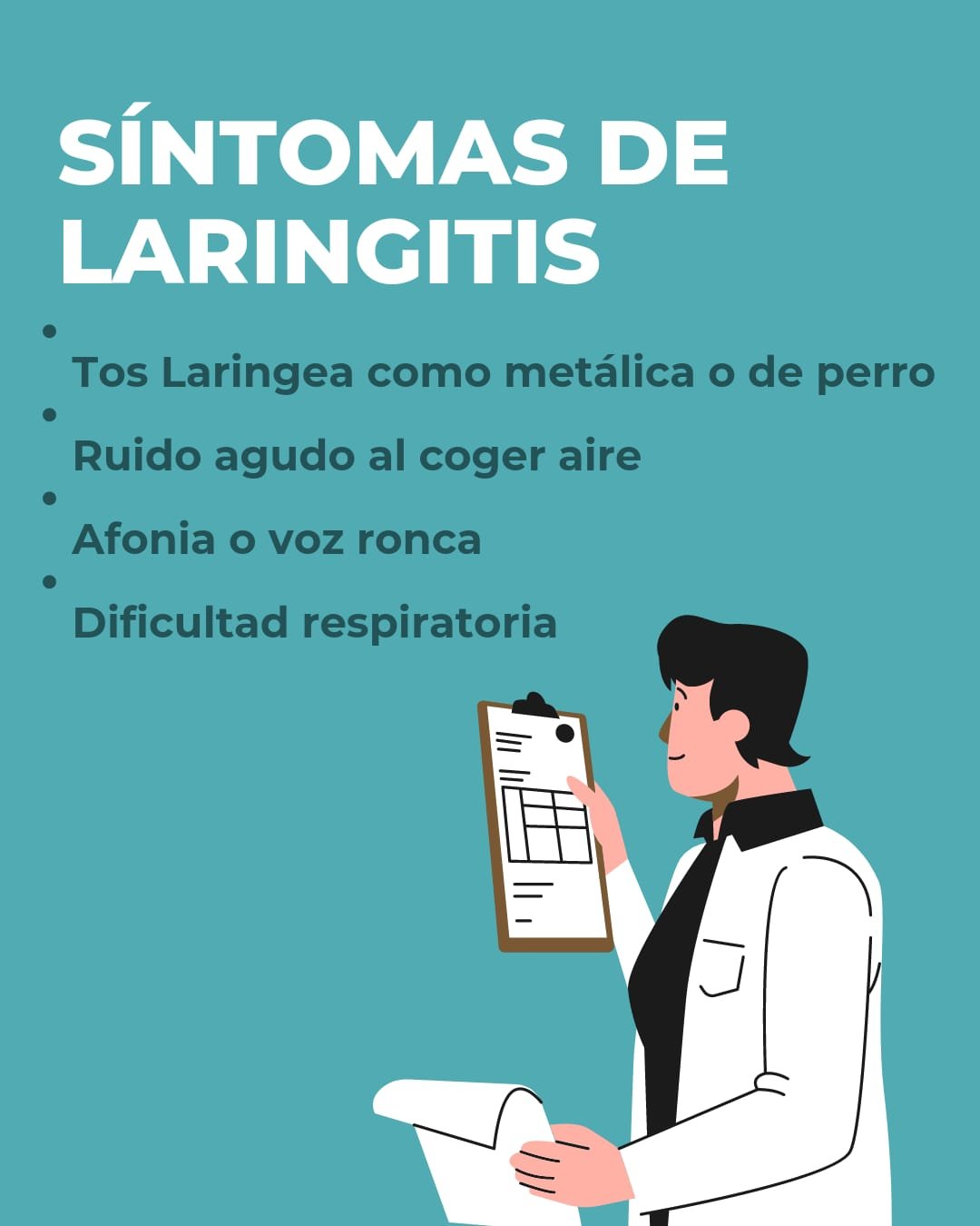 Síntomas de laringitis
